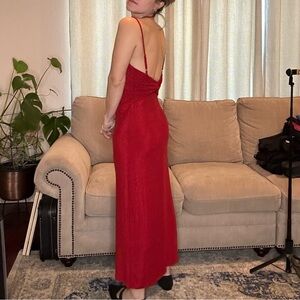 RIHOAS Cocktail Striking Red Maxi Dress